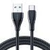 Joyroom USB - USB C 3A cable Surpass Series for fast charging and data transfer 3 m black (S-UC027A11)