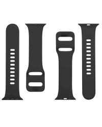 Tactical 794 Silicone Band with Buckle for Apple Watch 1/2/3/4/5/6/7/SE 42/44/45mm Grain Black