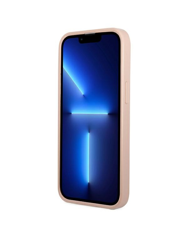 Guess Saffiano Double Card Case for iPhone 13 Pink