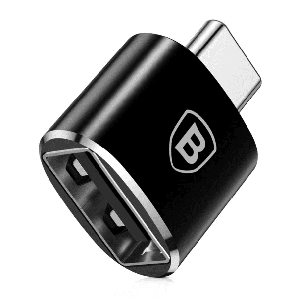 Обложка книги «Baseus USB to USB Type-C Adapter 2.4A (Black)»