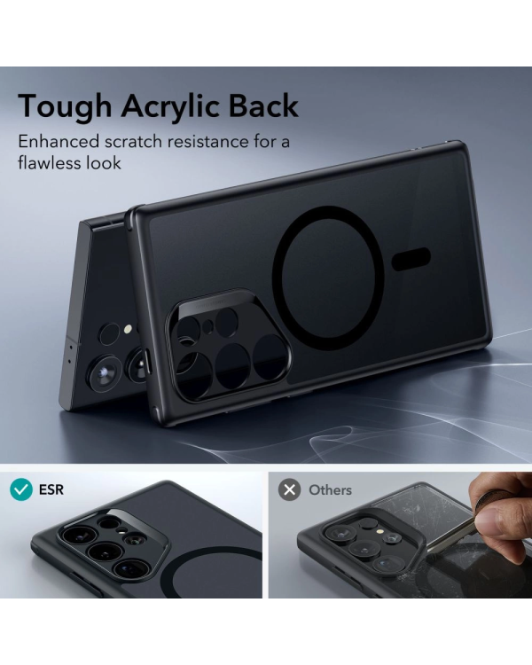 Дополнительное изображение книги «ESR Classic Hybrid Halolock case for Samsung Galaxy S24 Ultra - transparent and black»