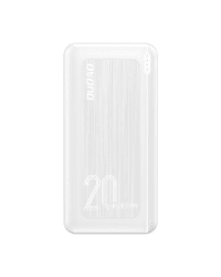 Dudao power bank 20000 mAh Power Delivery 20 W Quick Charge 3.0 2x USB | USB Type C white (K12PQ + white)