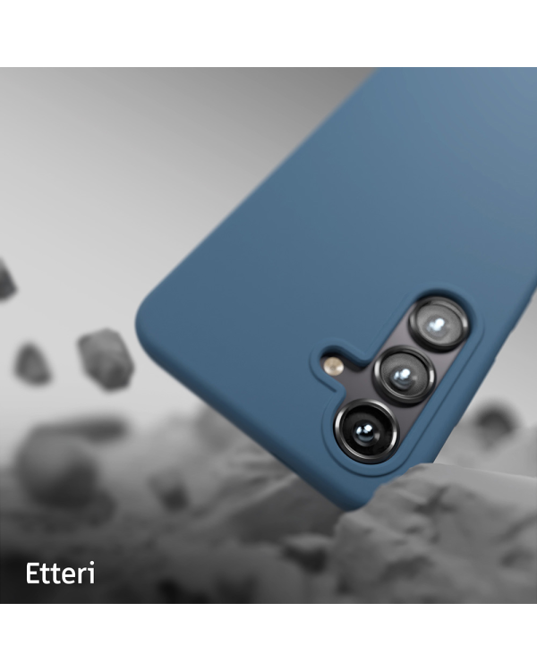 Etteri Silicone case for Samsung Galaxy S25 dark blue