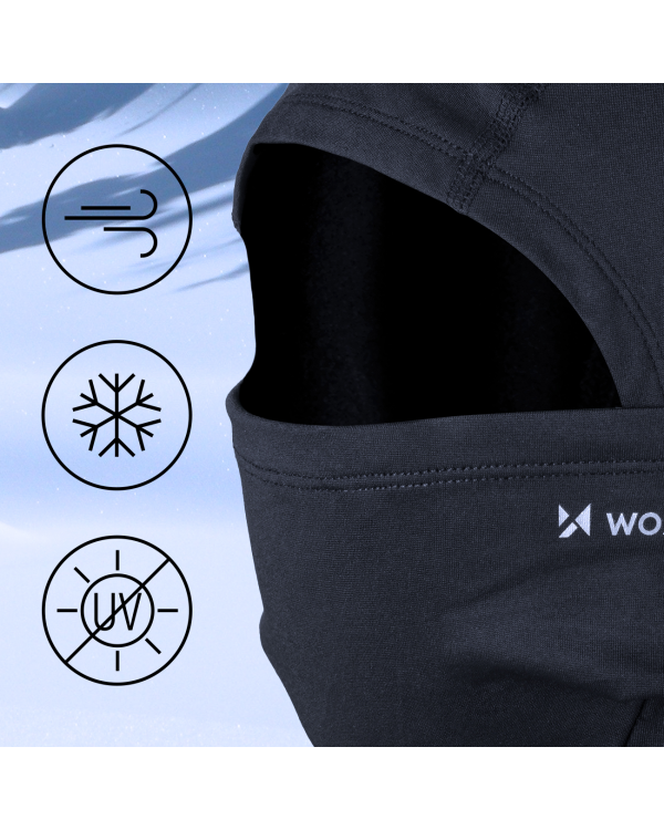 Wozinsky thermoactive Balaclava under helmet black (WTBBK1)