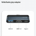 USAMS Adapter HUB USB 3.0|USB-C|HDMI 1.4 szary|grey SJ492HUB01 (US-SJ492)