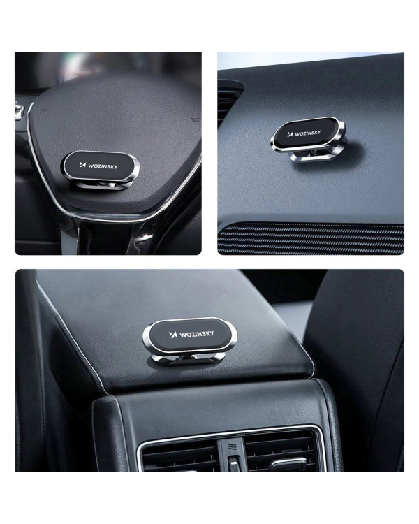 Дополнительное изображение книги «Wozinsky Self-adhesive Magnetic 360 Car Dashboard Mount Silver (WMH-06)»