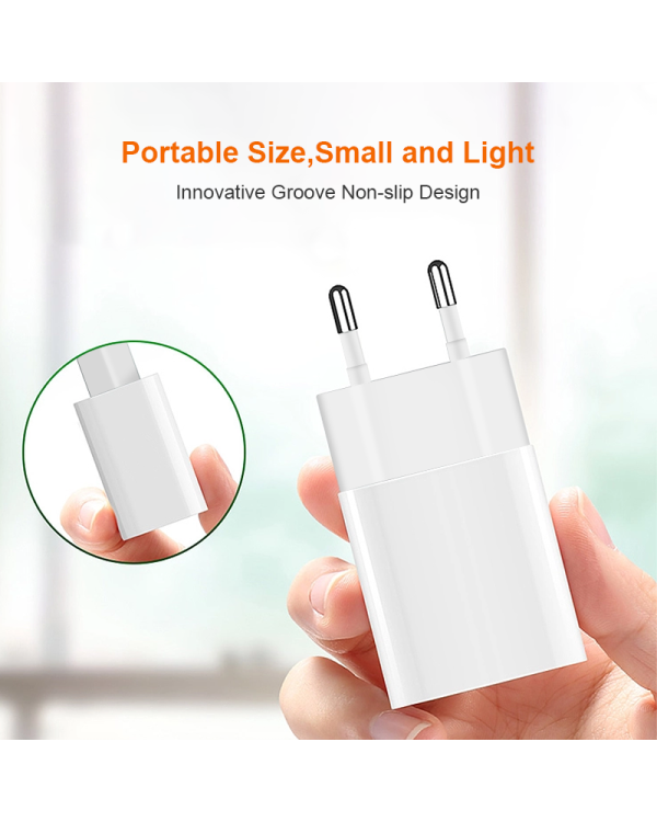 Зарядное устройство EGA C02 USB 5V | 2A белый (повреждённая упаковка)