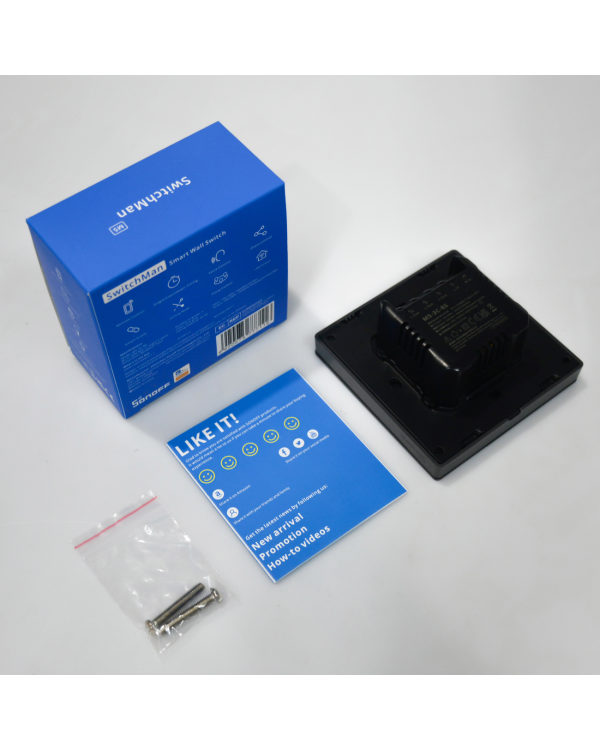 Дополнительное изображение книги «Sonoff Smart 3 Channel WiFi Wall Switch Black (M5-3C-86)»