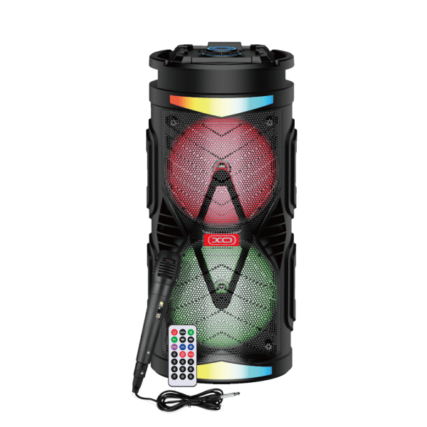 XO Bluetooth speaker F35 black with a wired microphone