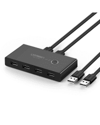 Switch USB KVM USB 2x4 UGREEN USB 3.0 (black)