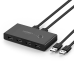 Switch USB KVM USB 2x4 UGREEN USB 3.0 (black)