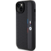 BMW BMHCP15S23PUPVK iPhone 15 | 14 | 13 6.1" czarny|black hardcase Perforated Tricolor Line