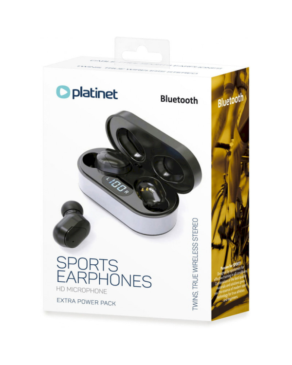 Platinet PM1050B Airpods Bluetooth 5.0 Стерео Гарнитура с Микрофоном Черная