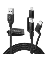 SPIGEN C10I3 3IN1 TYPE-C & LIGHTNING & MICRO-USB CABLE 150CM BLACK
