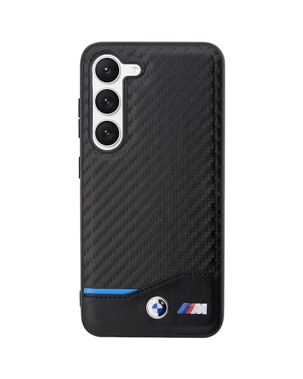 Дополнительное изображение книги «BMW M PU Carbon Blue Line Case for Samsung Galaxy S23 Black»