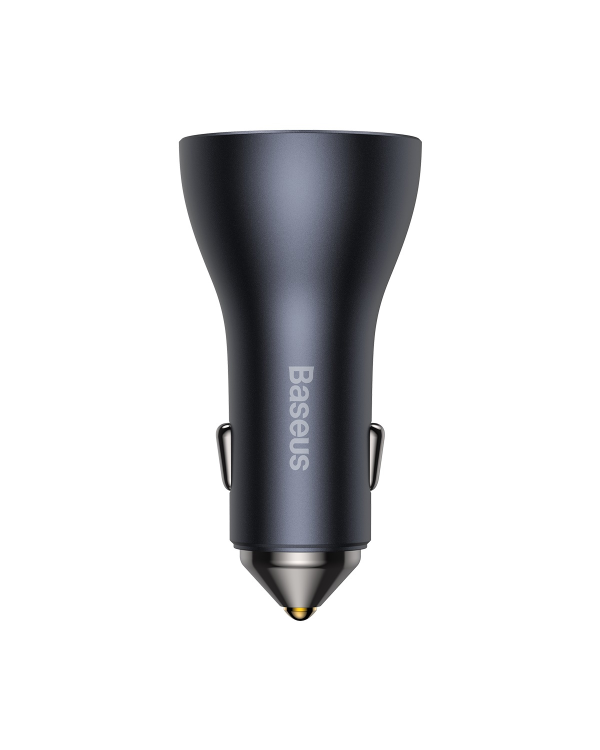 Baseus Golden Contactor Pro car charger, 2x USB-C, 1x USB, 65W (gray)