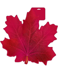 Плакат "Лист кленовый бордо"