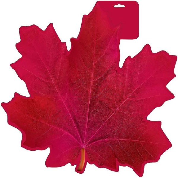 Плакат "Лист кленовый бордо"