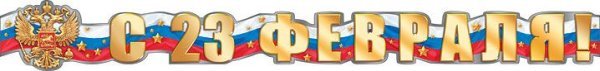 Гирлянда "С 23 февраля!"