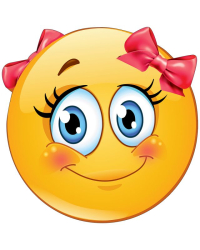 Украшение на скотче "Смайл девочка"