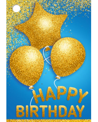 Бирка "Happy birthday"
