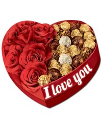 Виниловый магнит "I love you!"
