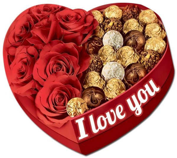 Виниловый магнит "I love you!"