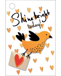 Бирка для подарка "Shine bright today!"