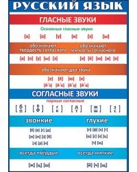 Карточка обучающая "Русский язык" звуки и фонетический разбор слова