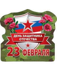 Виниловый магнит "23 февраля. День защитника Отечества"