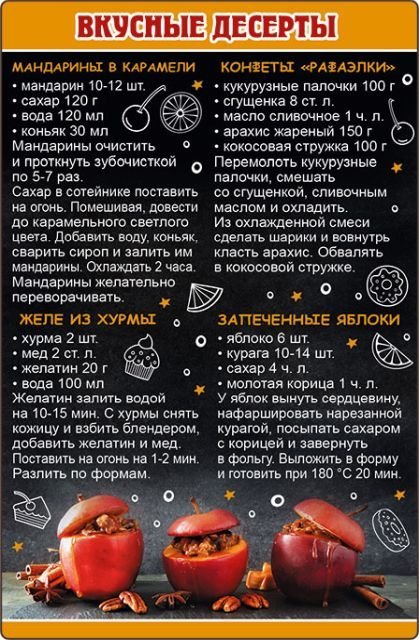 Магнит "Вкусные десерты"