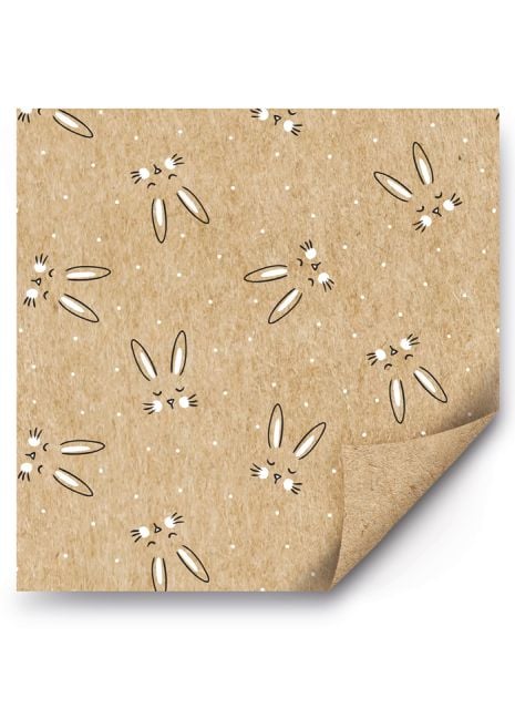 Упаковочная бумага Зайки