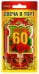 Свеча в торт "С юбилеем! 60" (большая)