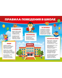 Плакат "Правила поведения в школе"