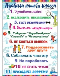 Плакат " Правила нашего класса"