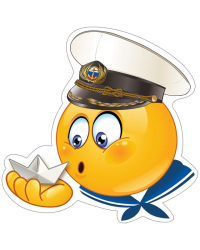 Украшение на скотче "Смайл Моряк"