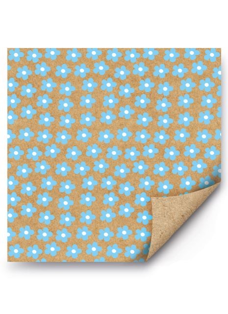 Упаковочная бумага Незабудки