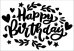 Наклейка оформительская "Happy birthday"