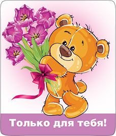 Магнит виниловый "Только для тебя!"