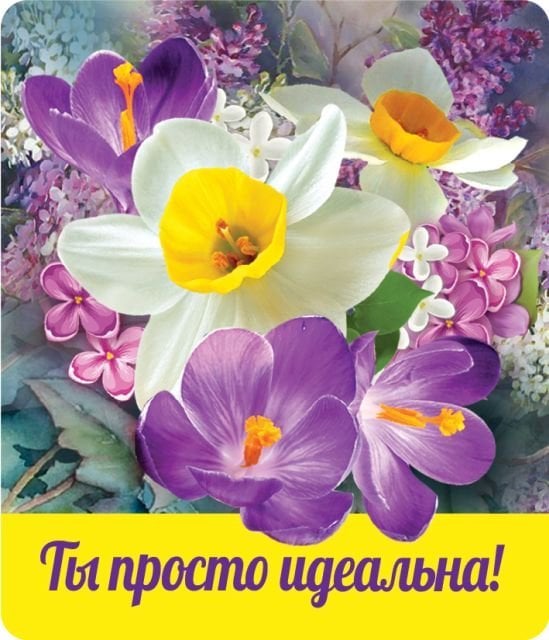 Виниловый магнит "Ты просто идеальнай"