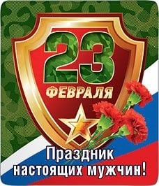Магнит виниловый "Праздник настоящих мужчин"