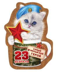Виниловый магнит "Самый милый мой герой!"