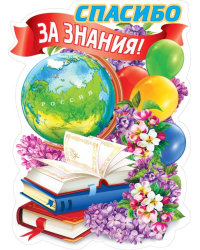 Плакат "Спасибо за знания!"