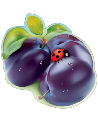 Украшение на скотче "Слива"