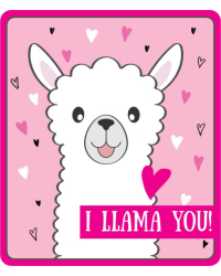 Виниловый магнит "I LLAMA YOU"
