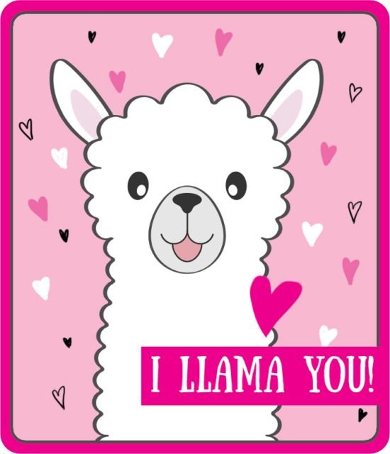 Виниловый магнит "I LLAMA YOU"