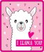 Виниловый магнит "I LLAMA YOU"