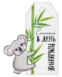 Бирка "С Днем рождения!"