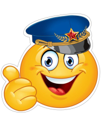 Украшение на скотче "Смайл в фуражке"