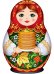 Плакат "Матрёшка с блинами"